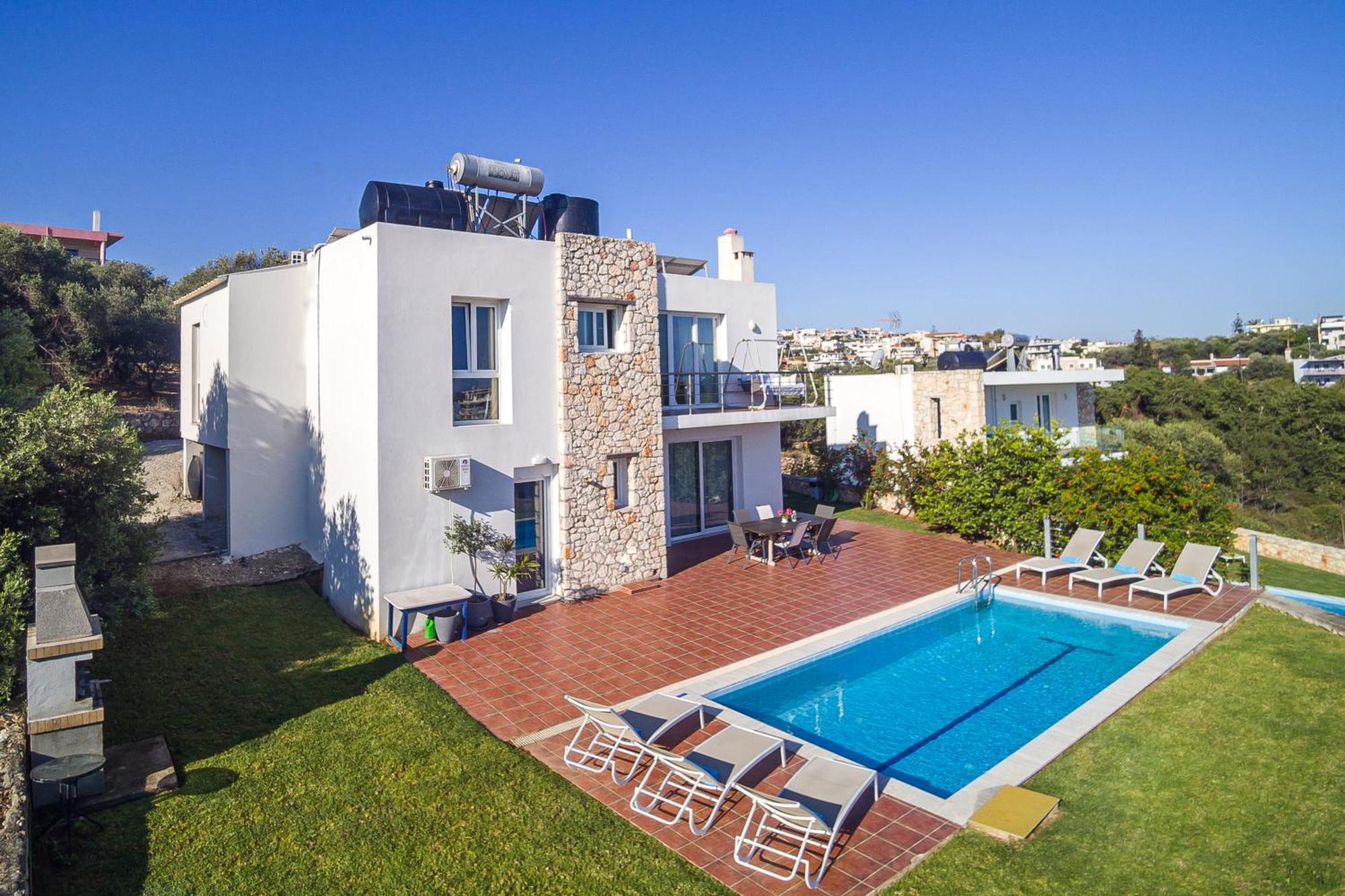 Dimitra Apartment With Private Pool And Sea View -The Ground Floor Of A Two Storey Building Daratsos 외부 사진